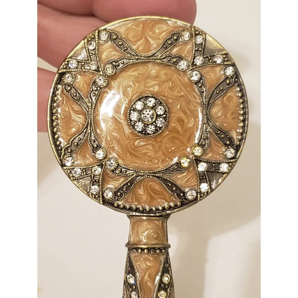 Two's Company Mini Mirror Trinket Hand‎ Mirror